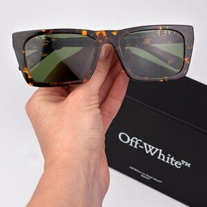 Off-White ALBANY Men Sunglasses Havana Square Frame |  Model OERI13E 1007